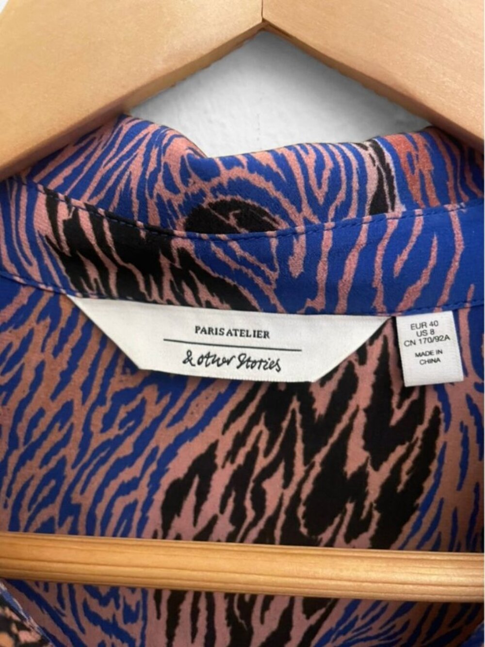 & Other Stories Paris Atelier Abstract Zebra Print in Multi-Color, Size: 8 - Picture 7 of 9